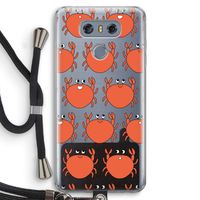 Krab: LG G6 Transparant Hoesje met koord