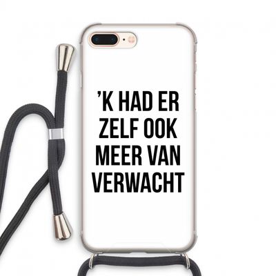 Meer verwacht: iPhone 8 Plus Transparant Hoesje met koord
