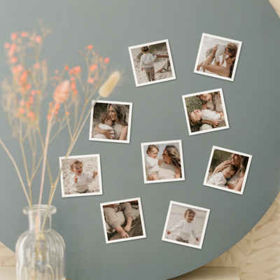 Foto magneten - 5x5 cm - 9 stuks