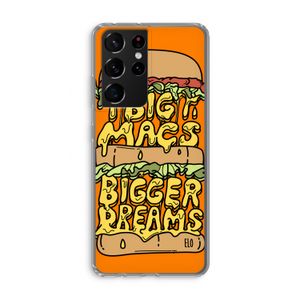Big Macs Bigger Dreams: Samsung Galaxy S21 Ultra Transparant Hoesje