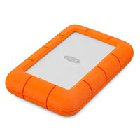 LaCie Rugged Mini externe harde schijf 1 TB Oranje, Zilver - thumbnail