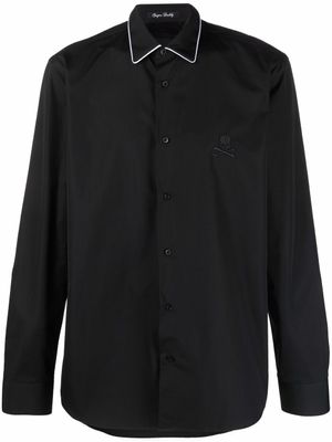 Philipp Plein chemise boutonnée à logo - Noir