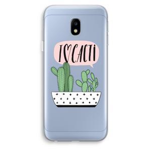 I love cacti: Samsung Galaxy J3 (2017) Transparant Hoesje