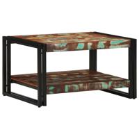 Salontafel 70x50x38 cm massief gerecycled hout meerkleurig