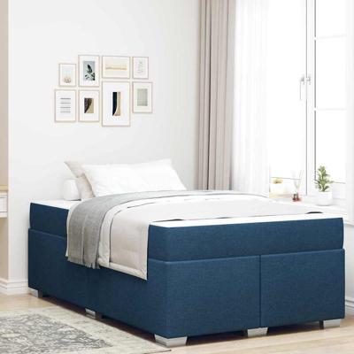 Bedframe Blauw 120 x 190 cm Stof