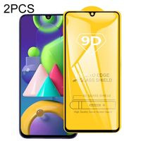 Voor Galaxy M21 25 PCS 9D Full Glue Full Screen Tempered Glass Film