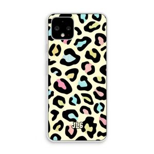 Leopard pattern: Pixel 4 Transparant Hoesje