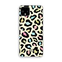 Leopard pattern: Pixel 4 Transparant Hoesje