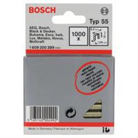 Niet met smalle rug type 55, geharst, 6 x 1,08 x 19 mm, verpakking van 1000 stuks 1000 stuk(s) Bosch Accessories 1609200389 Afm. (l x b) 19 mm x 6 mm