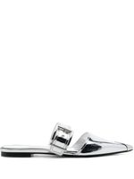 Alexander McQueen mules Punk Flat en cuir - Argent - thumbnail