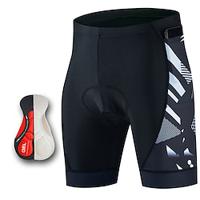 Voor heren Wielrenshorts Fietsbroek Gevoerde wielrenshorts Fietsen Short / Broekje Gewatteerde shorts Strak Sport Ademend Sneldrogend Comfortabel Zwart Wit Kleding Wielrenkleding Lightinthebox - thumbnail