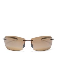 Maui Jim lunettes de soleil à monture rectangulaire - Marron