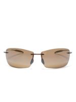 Maui Jim lunettes de soleil à monture rectangulaire - Marron