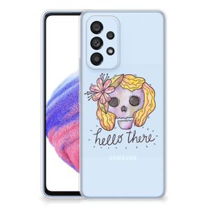 Silicone Back Case Samsung Galaxy A53 5G Boho Skull