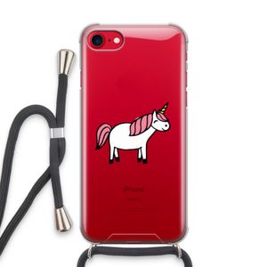 Eenhoorn: iPhone SE 2020 Transparant Hoesje met koord