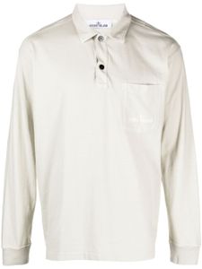 Stone Island polo en coton à logo brodé - Tons neutres
