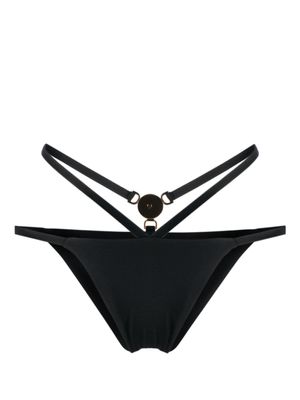 Versace bas de bikini à plaque Medusa - Noir