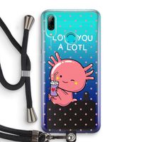 Love You A Lotl: Huawei P Smart (2019) Transparant Hoesje met koord