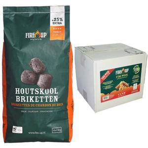 BBQ starterspakket - houtskool briketten 10 kilo - barbecue aanmaak houtwolkrullen 150x