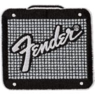 Fender patch Fender™ Amp Logo Patch Black and Chrome - thumbnail