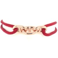 Slate SLA0008 Armband Hermes satijn-geelgoud rood