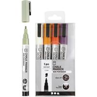 Creativ Company Krijt markers pastelkleuren, 5st.