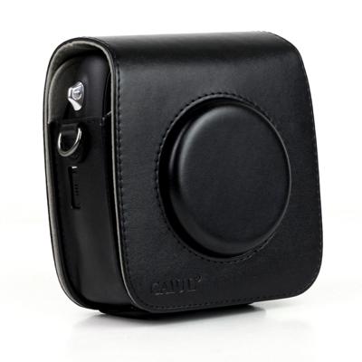 Vintage PU leder Camera geval beschermende zak voor FUJIFILM Instax SQUARE SQ10 Camera met verstelbare schouder Strap(Black)