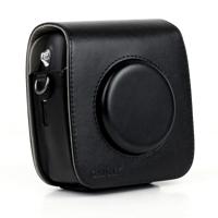 Vintage PU leder Camera geval beschermende zak voor FUJIFILM Instax SQUARE SQ10 Camera met verstelbare schouder Strap(Black)