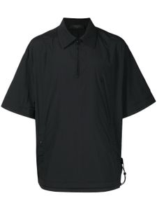 SONGZIO polo zippé à logo brodé - Noir