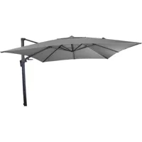 Zweefparasol Virgoflex Vierkant 3x3m - Grijs Zweefparasol Virgoflex Vierkant 3x3m - Grijs
