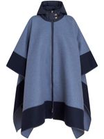 ETRO cape à motif Pegaso en jacquard - Bleu