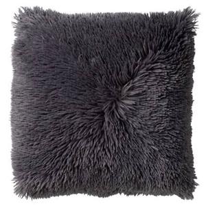 Dutch Decor Fluffy kussenhoes 45x45 cm - Charcoal Gray