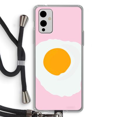 Sunny side up: OnePlus 9 Transparant Hoesje met koord
