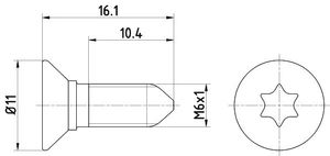 Montageschroef PAG0008 8DZ355209081