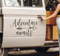 Camper sticker adventure awaits - thumbnail