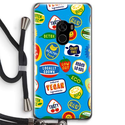 Fruitsticker: Xiaomi Mi Mix 2 Transparant Hoesje met koord