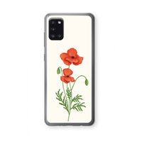 Red poppy: Samsung Galaxy A31 Transparant Hoesje