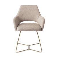 Jesper Home Yanai eetkamerstoel beehive gold Biscuit Beach