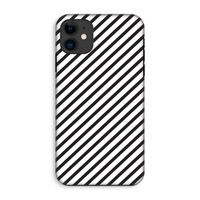 Strepen zwart-wit: iPhone 11 Tough Case