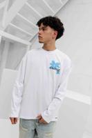 Croyez Botanique Longsleeve Heren Wit/Blauw - Maat XS - Kleur: WitBlauw | Soccerfanshop