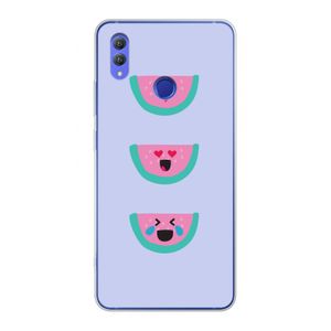 Smiley watermeloen: Honor Note 10 Transparant Hoesje