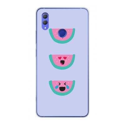 Smiley watermeloen: Honor Note 10 Transparant Hoesje