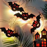 led halloween vleermuis kasteel licht string carnaval feestdecoratie lantaarn festival party sfeer licht nachtlampje 1pc Lightinthebox - thumbnail