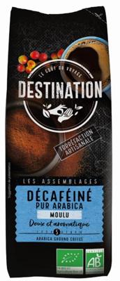 Destination Koffie decaf puur arabica gemalen bio