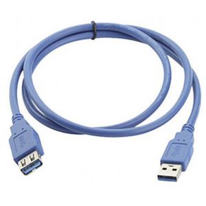 Manhattan USB-kabel USB 3.2 Gen1 (USB 3.0 / USB 3.1 Gen1) USB-A stekker, USB-A bus 2.00 m Blauw Vergulde steekcontacten, UL gecertificeerd 322379-CG