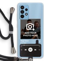 Music Player: Samsung Galaxy A52 Transparant Hoesje met koord