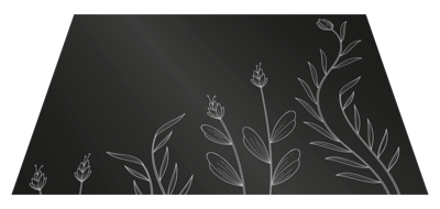 Placemats achtergrond met elegante planten