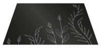 Placemats achtergrond met elegante planten