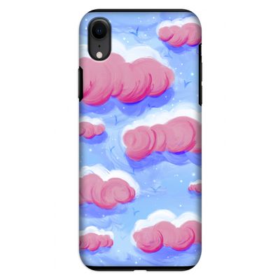 Roze wolken met vogels: iPhone XR Tough Case