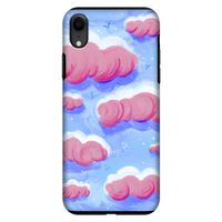 Roze wolken met vogels: iPhone XR Tough Case